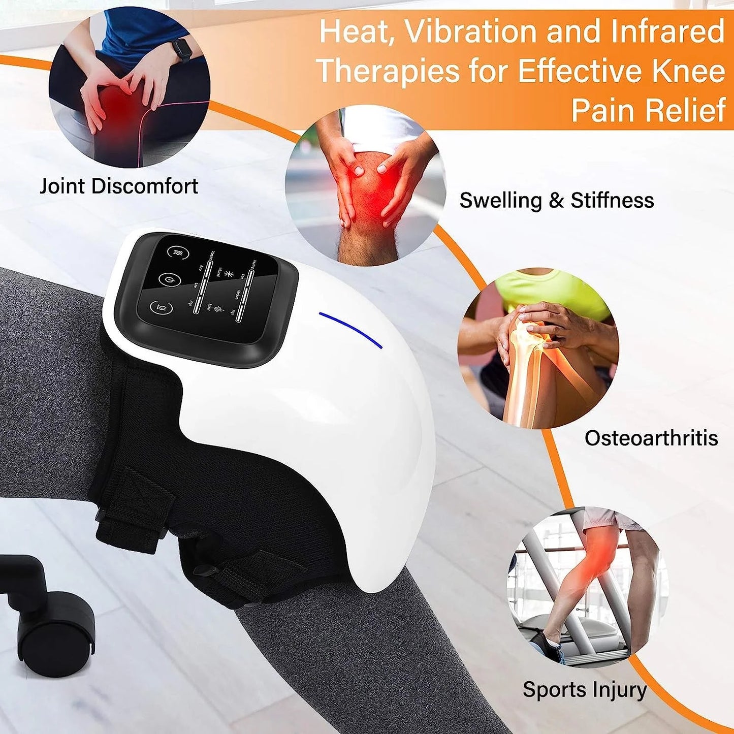 KneeKare™ - 3-in-1 Cordless Knee Massager