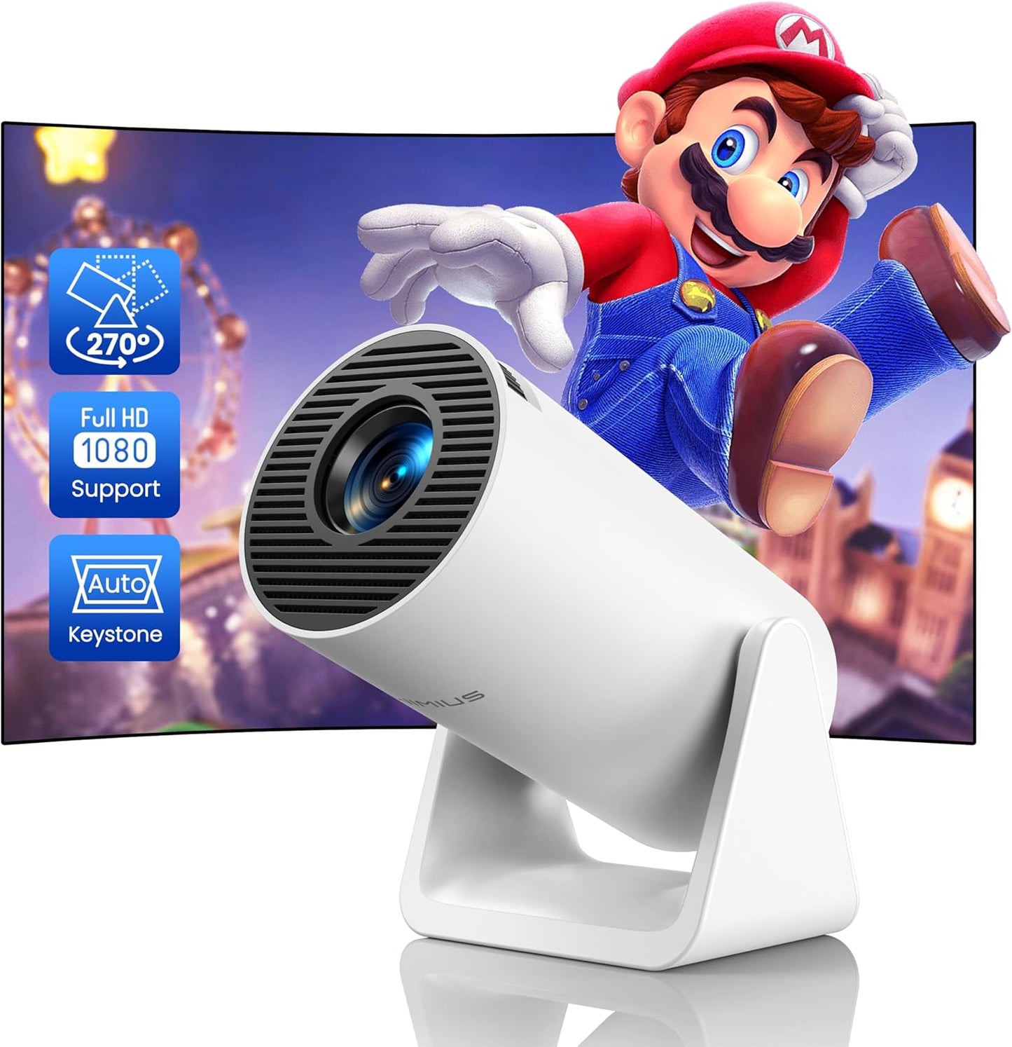PocketVision Pro™ - Portable Mini Home Projector