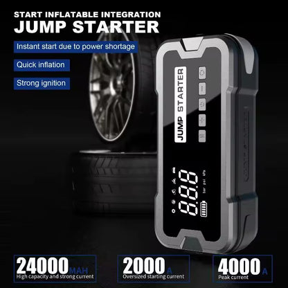 Roadside Rescue™ - Portable 4-in-1 Air Compressor And Jump Starter